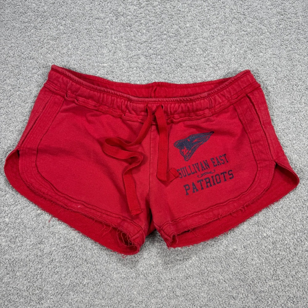 Boxercraft Dolphin Shorts Women's Small Red Sullivan East Patriots Fleece Lounge